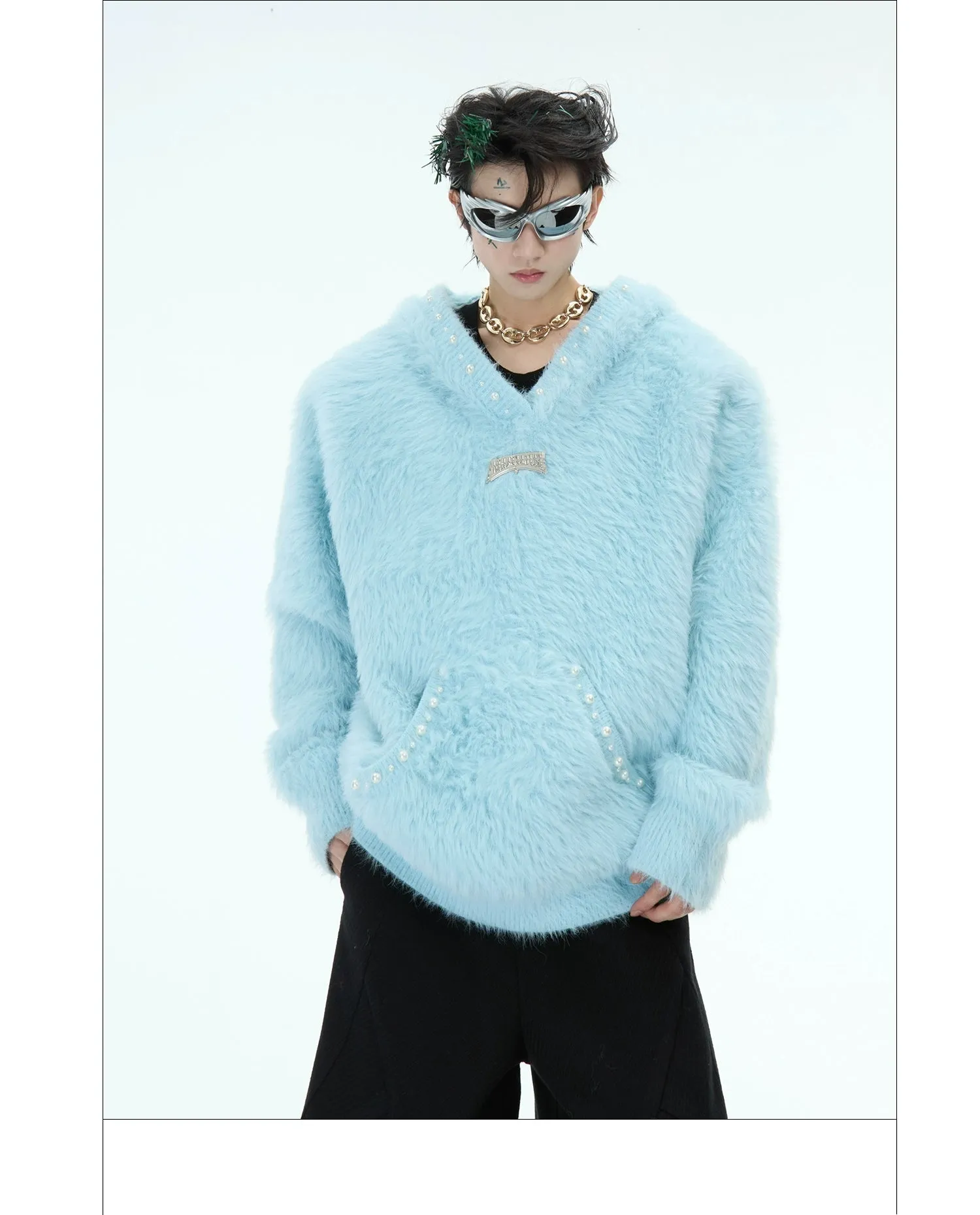 Pearl Embellished Knit Sweater