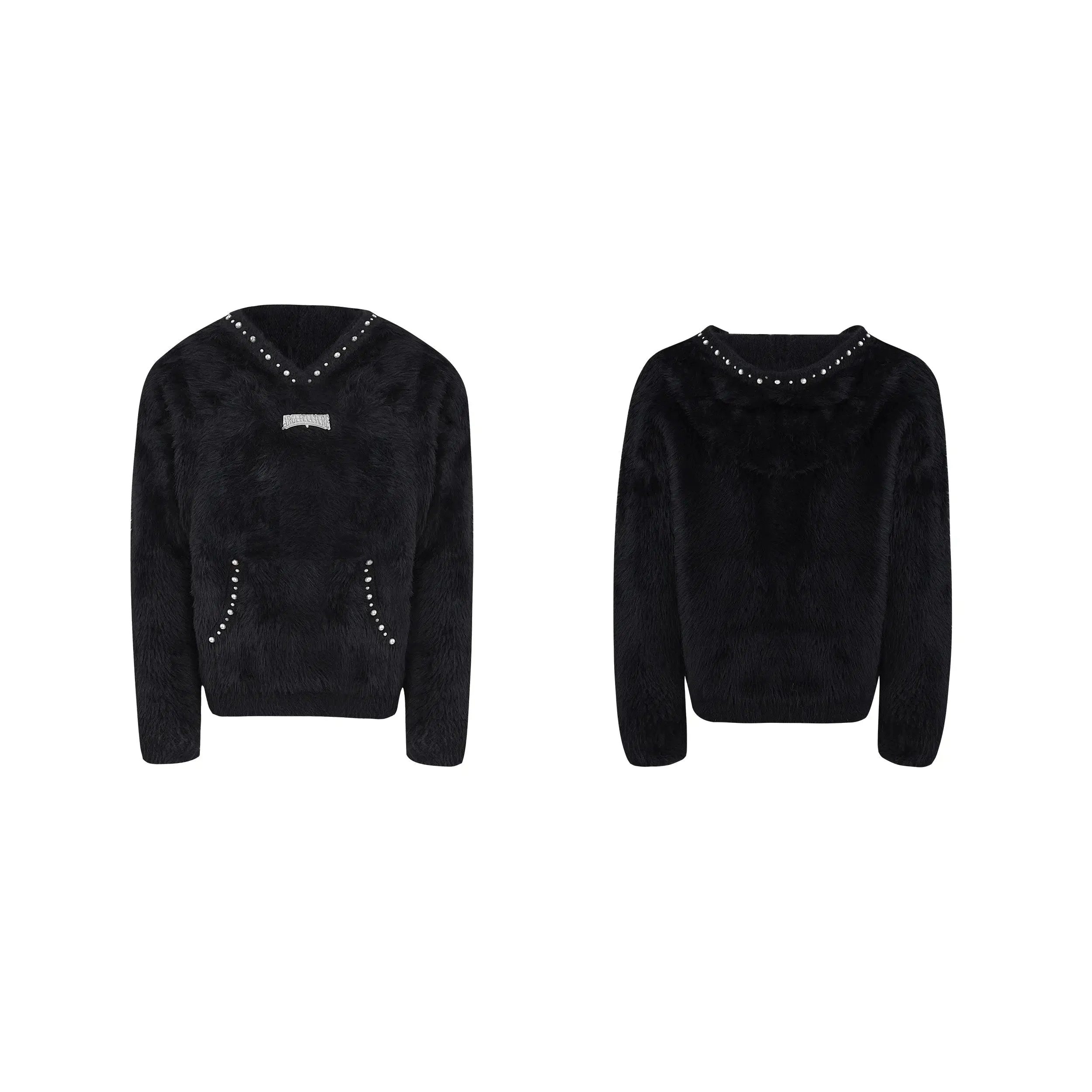 Pearl Embellished Knit Sweater