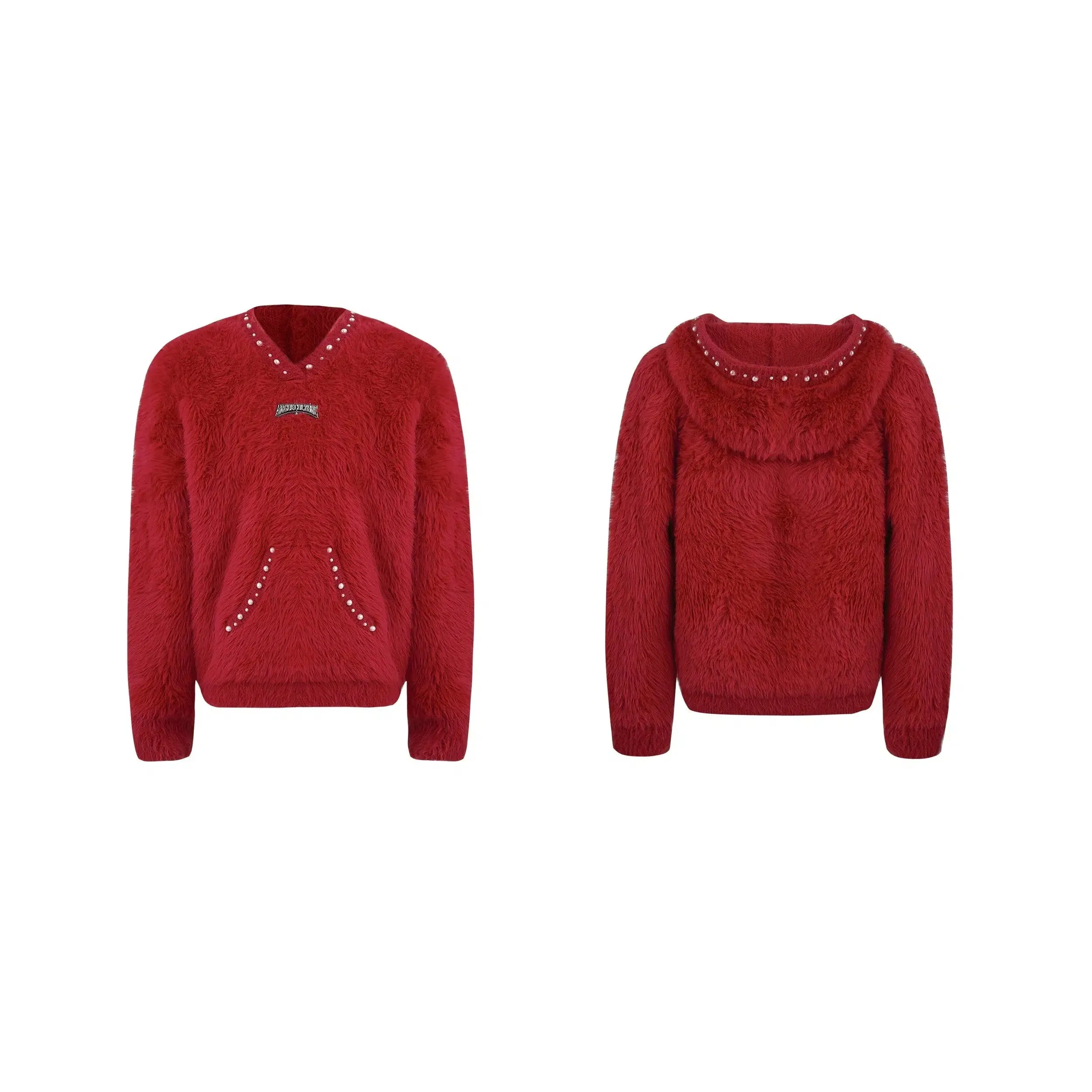 Pearl Embellished Knit Sweater