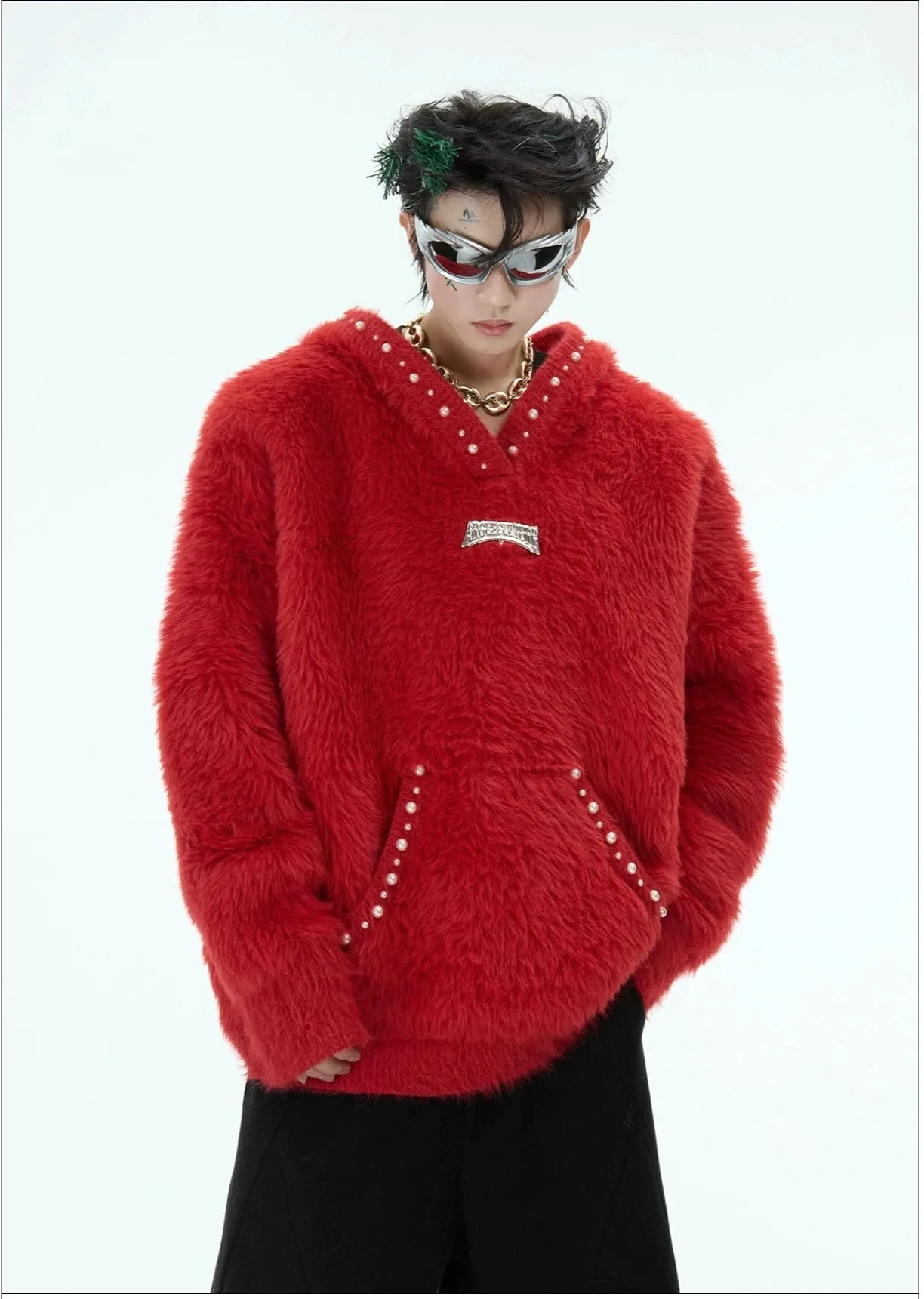 Pearl Embellished Knit Sweater