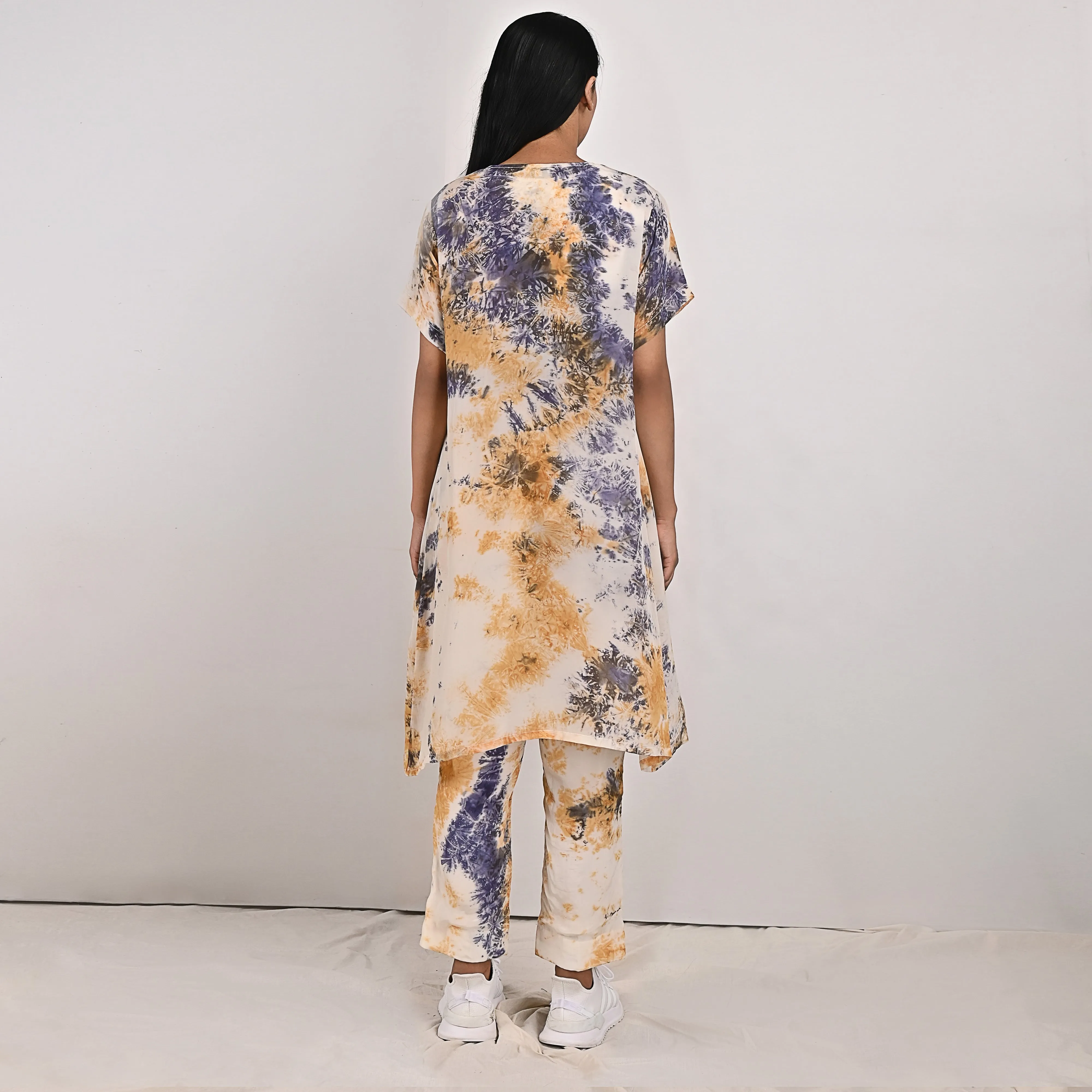 Penelope - Tie & Dye Co-ord Crop Top & Straight Pant