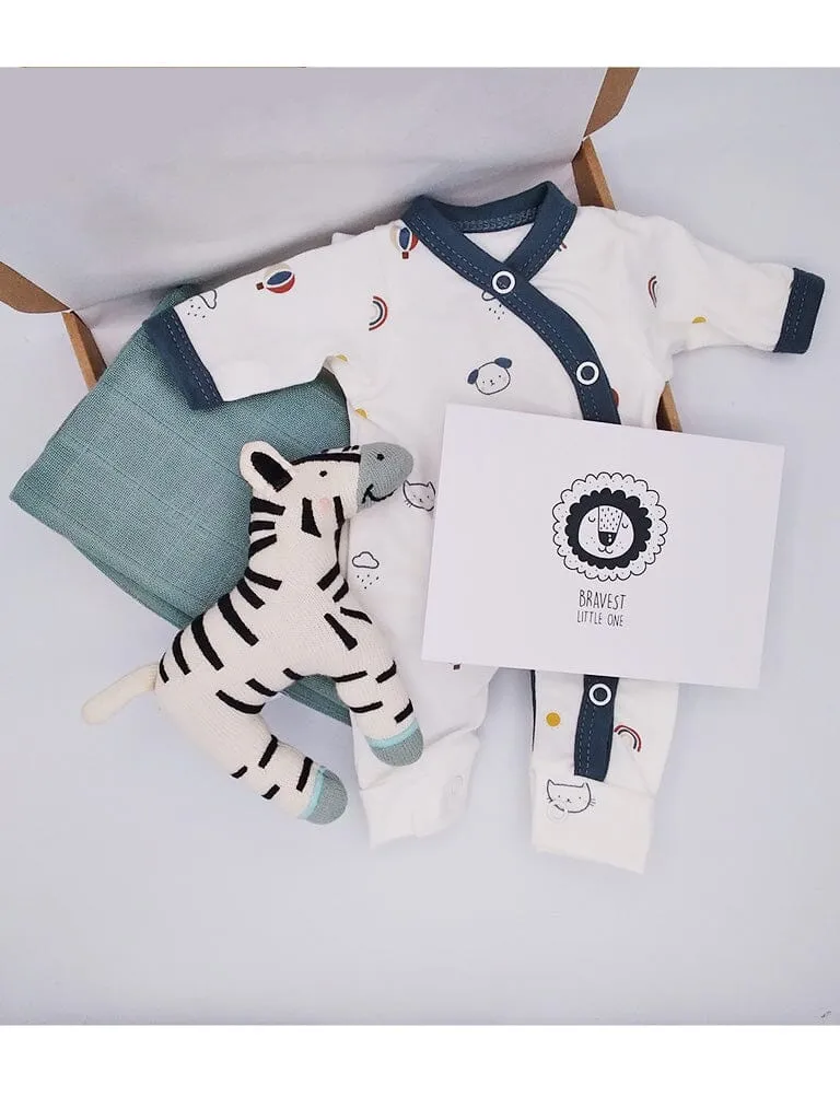 Pet Pals Gift Box - Sleepsuit, Toy, Muslin & Card