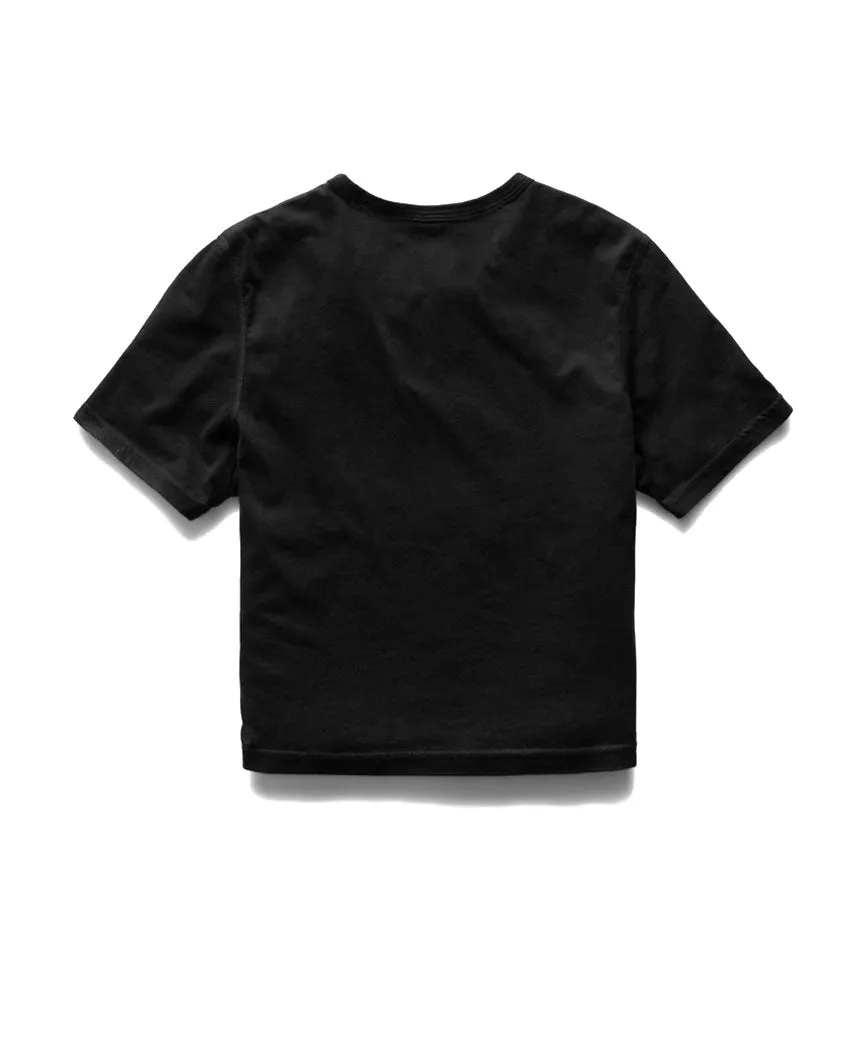 Pima Jersey Box Fit T-Shirt Womens Black