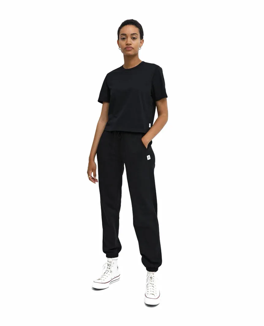 Pima Jersey Box Fit T-Shirt Womens Black