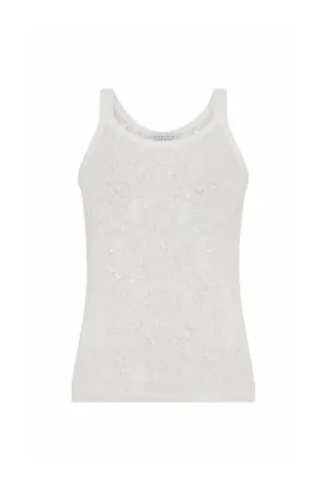 Pontus Top in Ivory Wool Silk