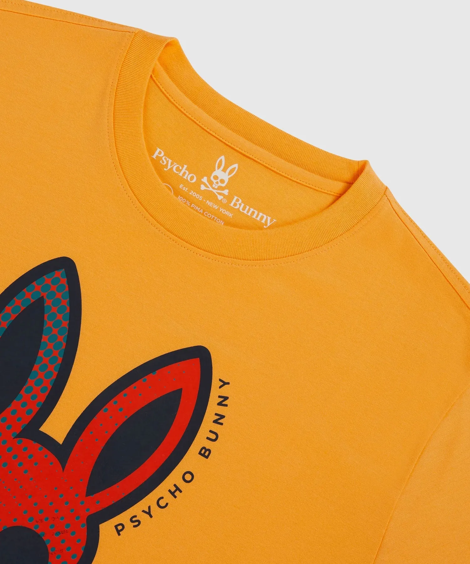 Psycho Bunny Denton Graphic Tee - Orange Pop