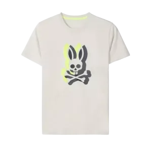 Psycho Bunny Groves Graphic Tee Pearl B6U608C200-052