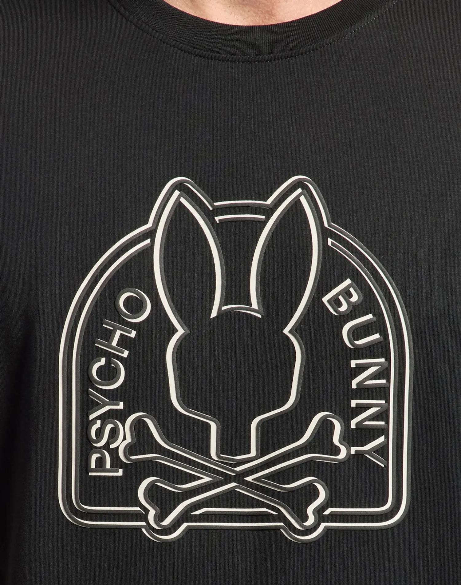 Psycho Bunny Melbourne Graphic Tee - Black