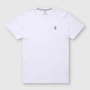 Psycho Bunny Mens Classic Crew Neck Tee - White