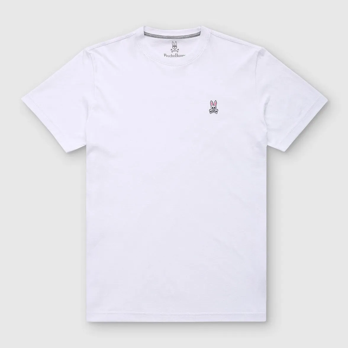 Psycho Bunny Mens Classic Crew Neck Tee - White