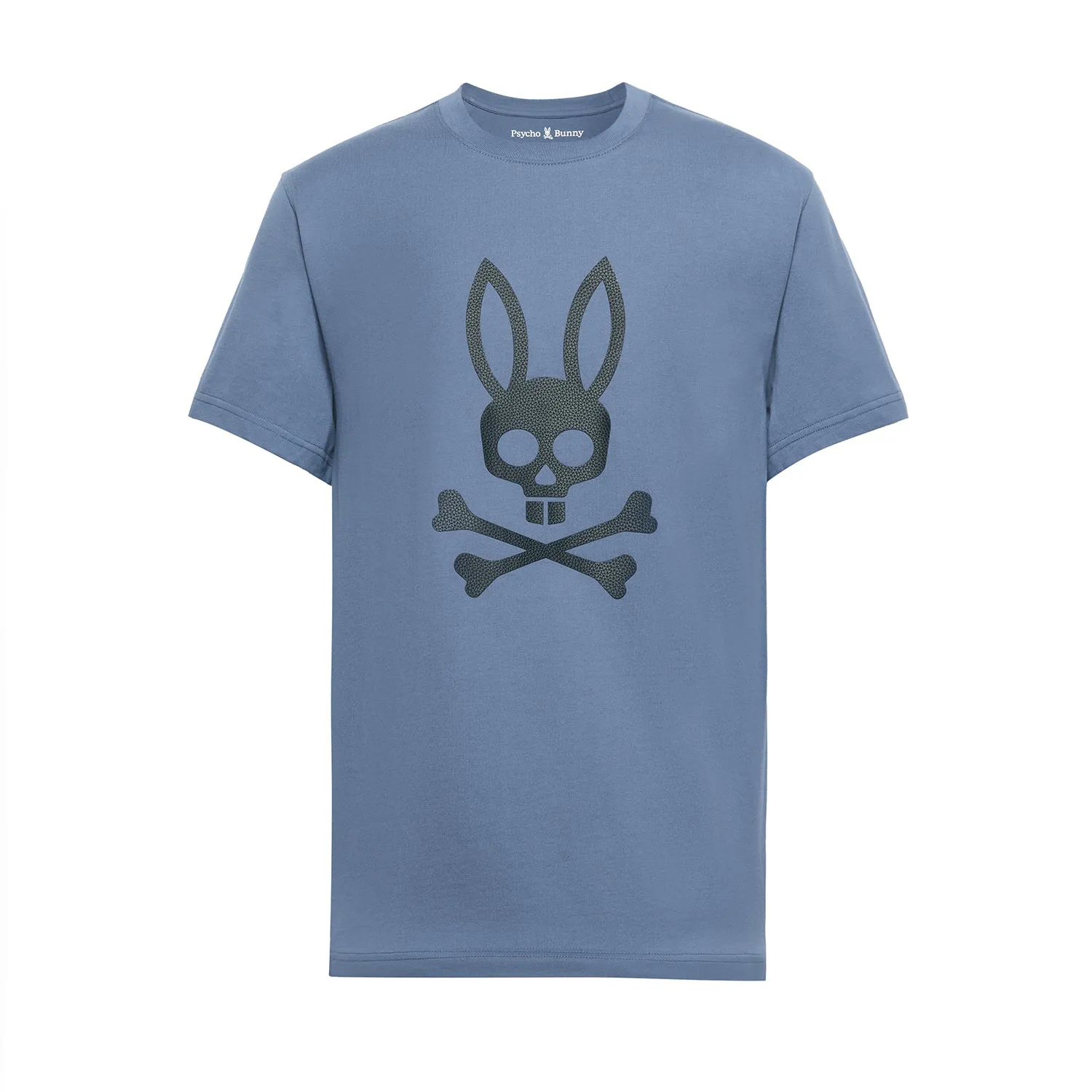 Psycho Bunny Men's Payson Leather Print Graphic Tee - Vintage Indigo