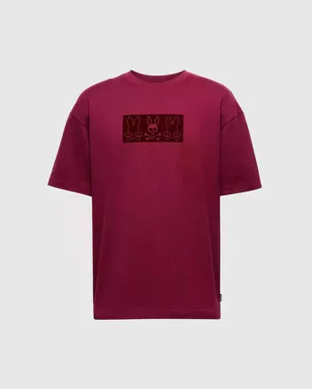 Psycho Bunny Men's Romeo Relaxed Fit Tee - Crimson