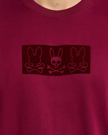 Psycho Bunny Men's Romeo Relaxed Fit Tee - Crimson