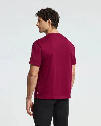 Psycho Bunny Men's Romeo Relaxed Fit Tee - Crimson