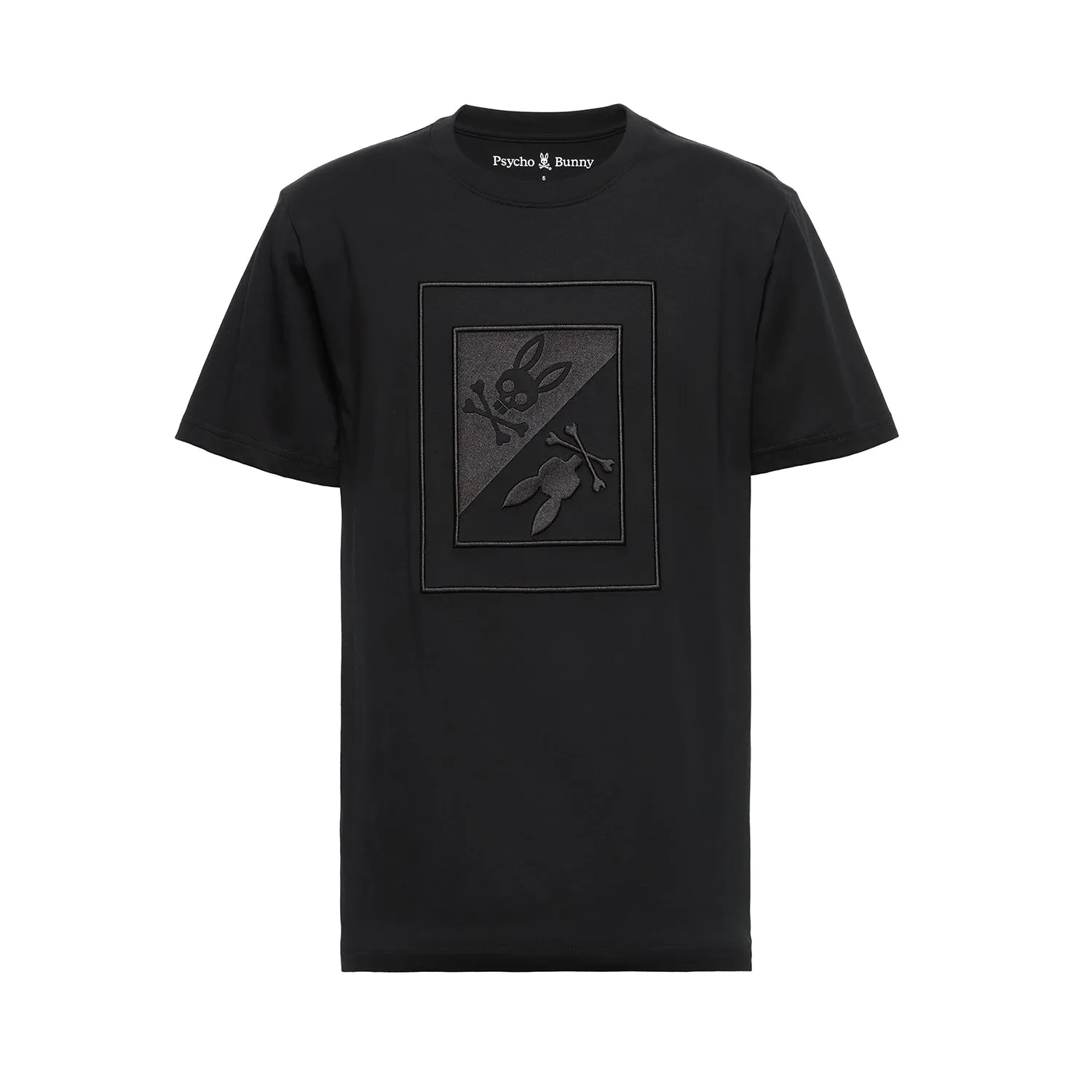 Psycho Bunny Men's Valdez Embroidered Graphic Tee - Black