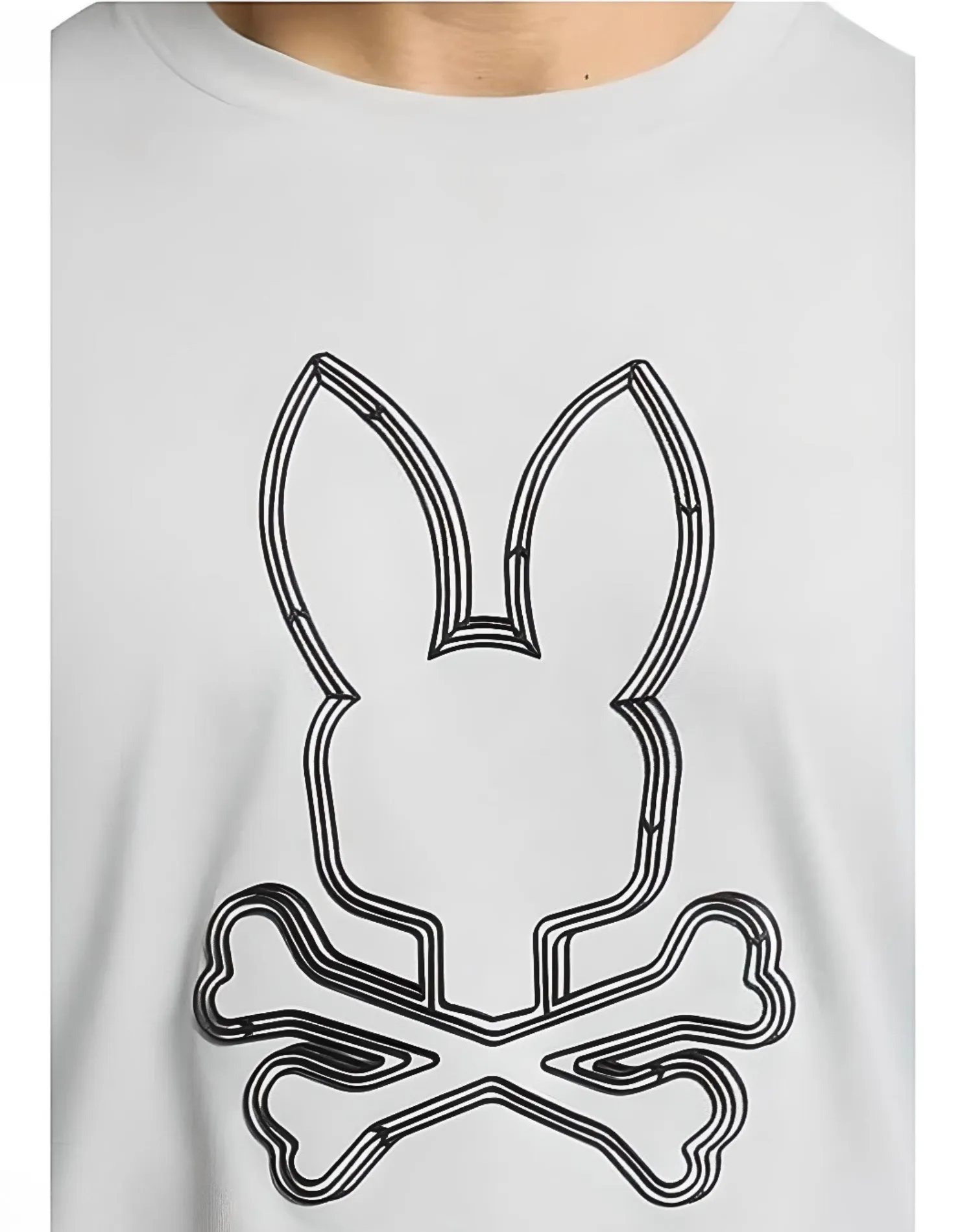 Psycho Bunny Monarch Front Bunny Graphic Tee - Micro Chip