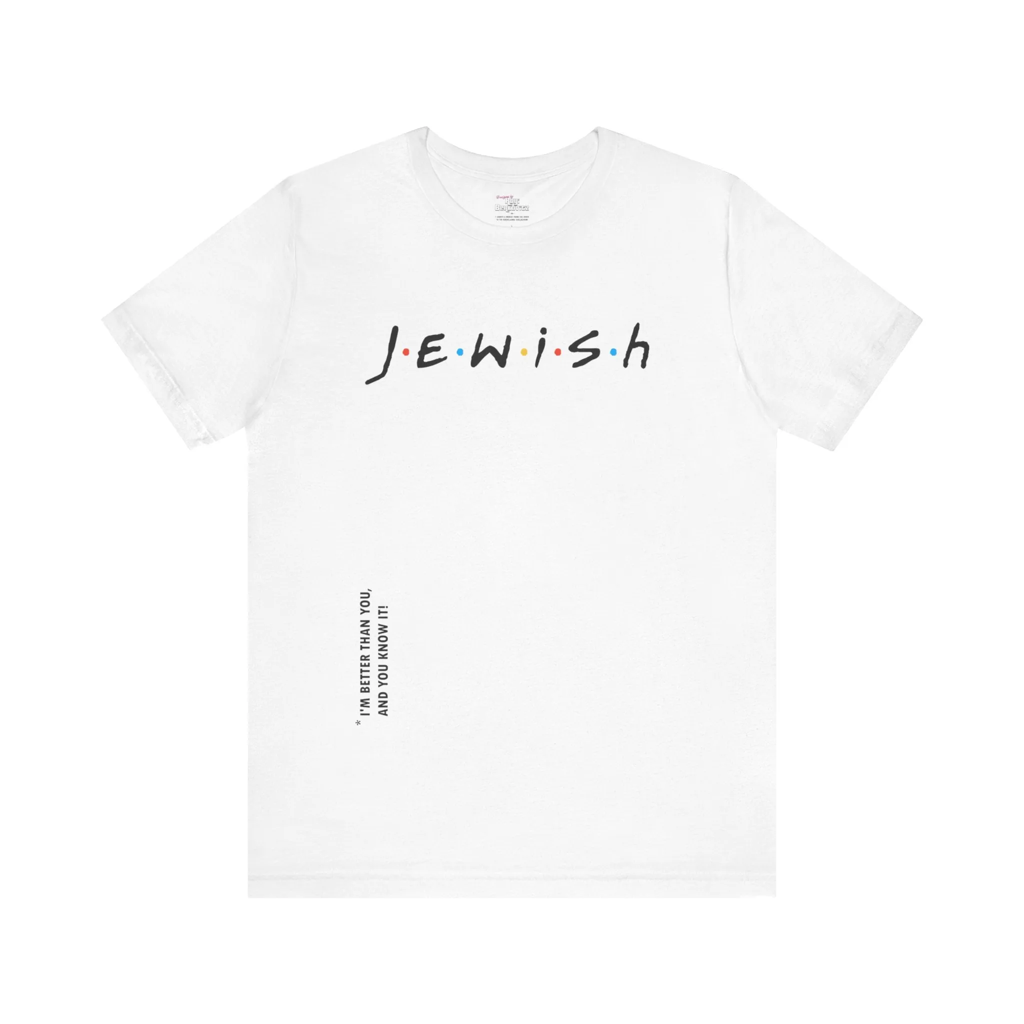 "Jewish" White T-shirt for Men