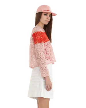 Rachel Comey Monte Floral Lace Top | Pink