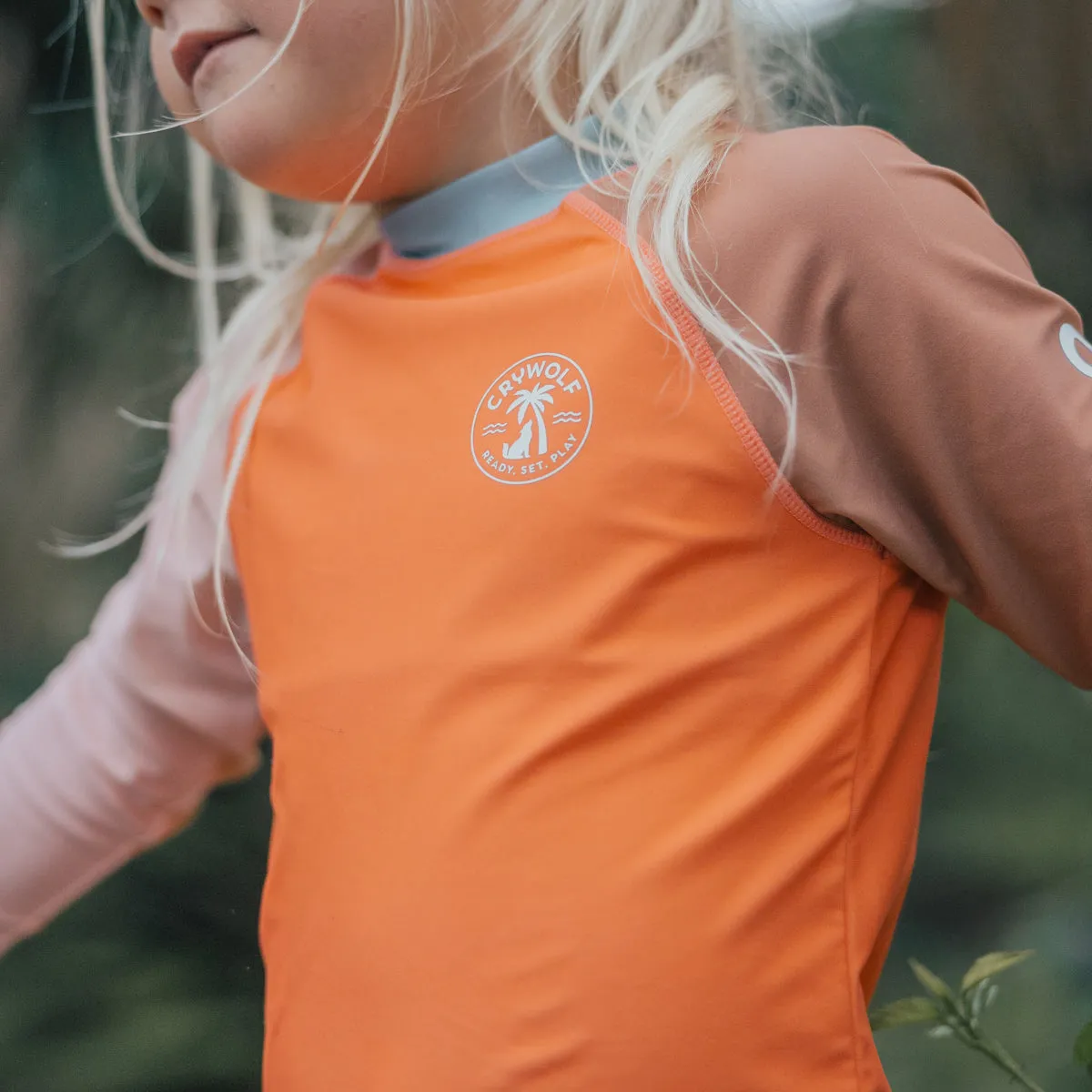 RASH VEST Sunset Colour Block