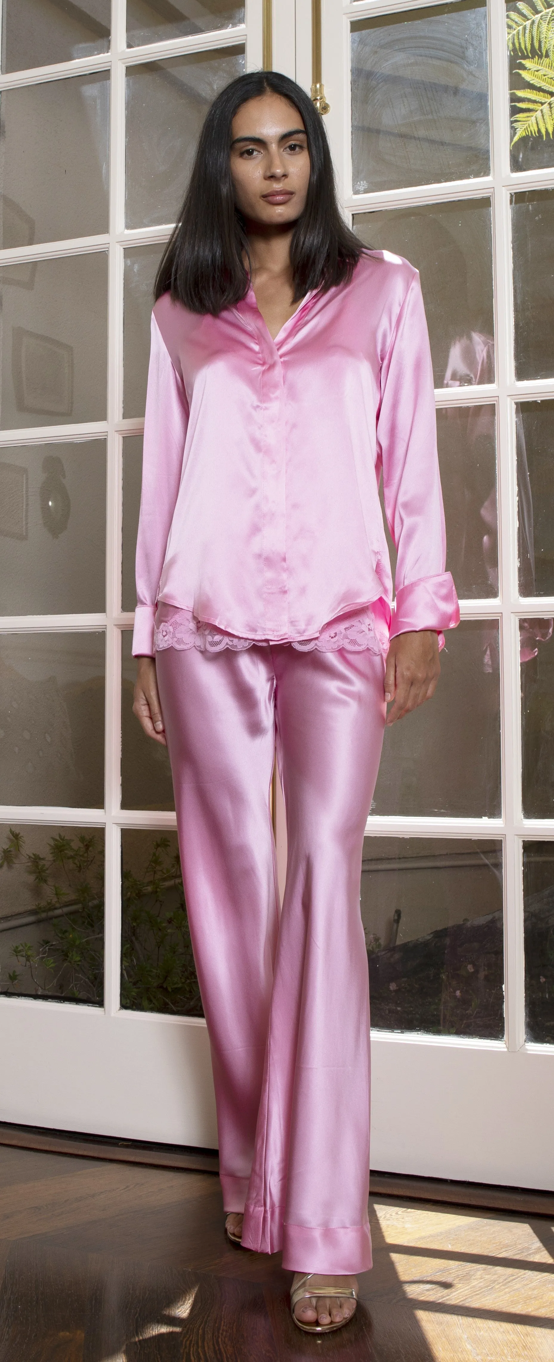 Runway Silk Shirt - Bright White