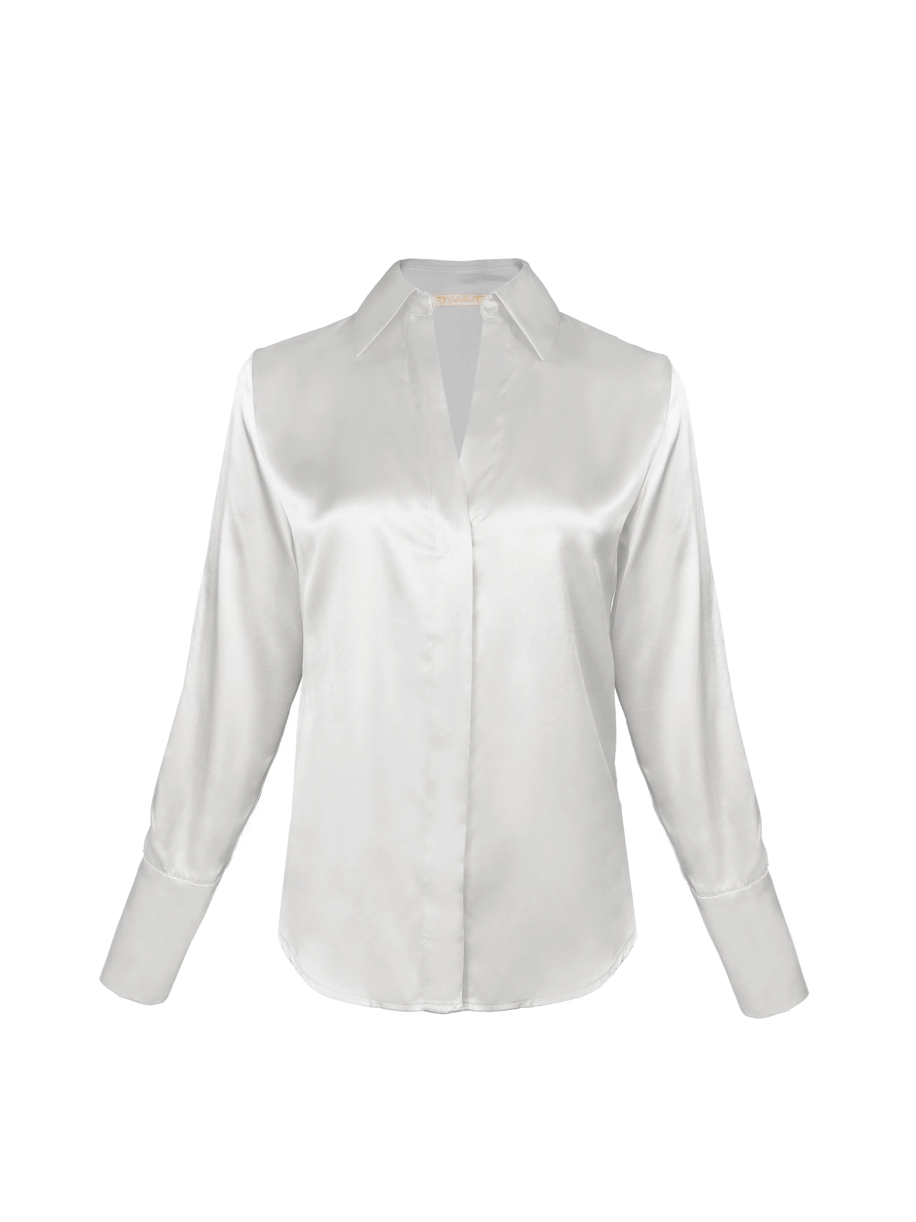 Runway Silk Shirt - Bright White