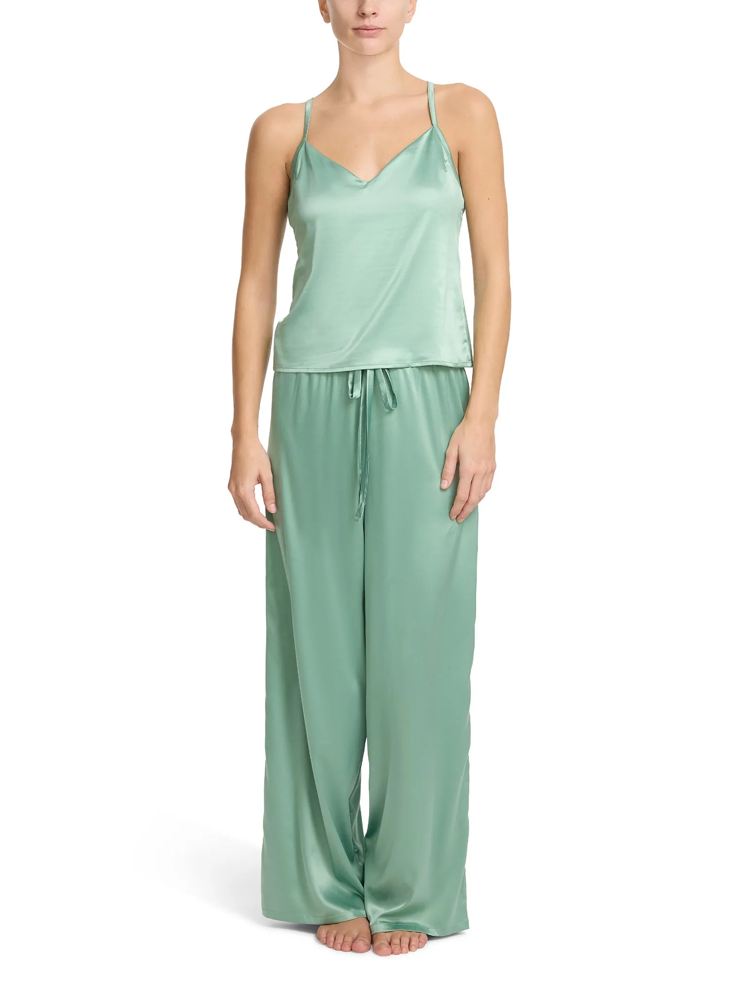 Satin Sleep Cami Green Tea