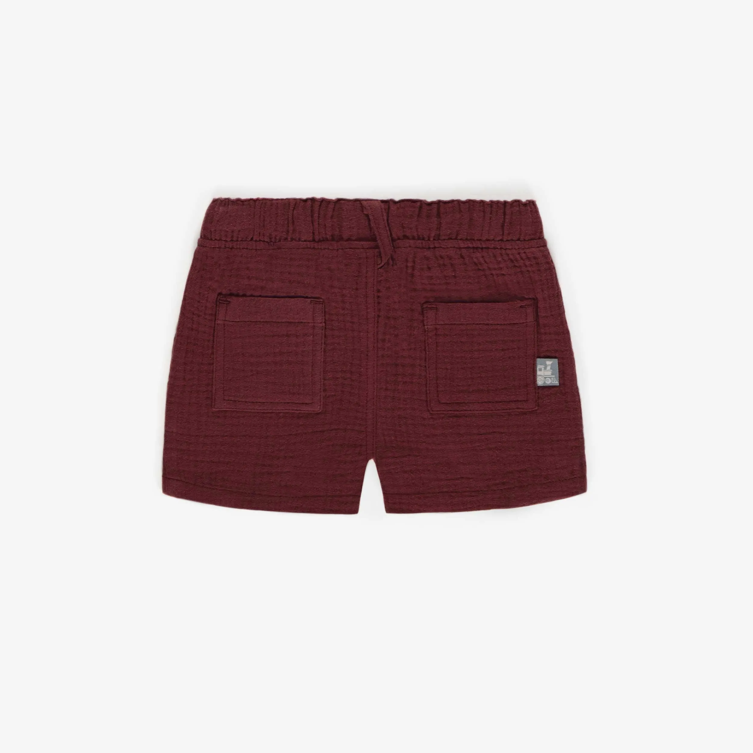 Short rouille en mousseline, bébé || Rust short in muslin, baby