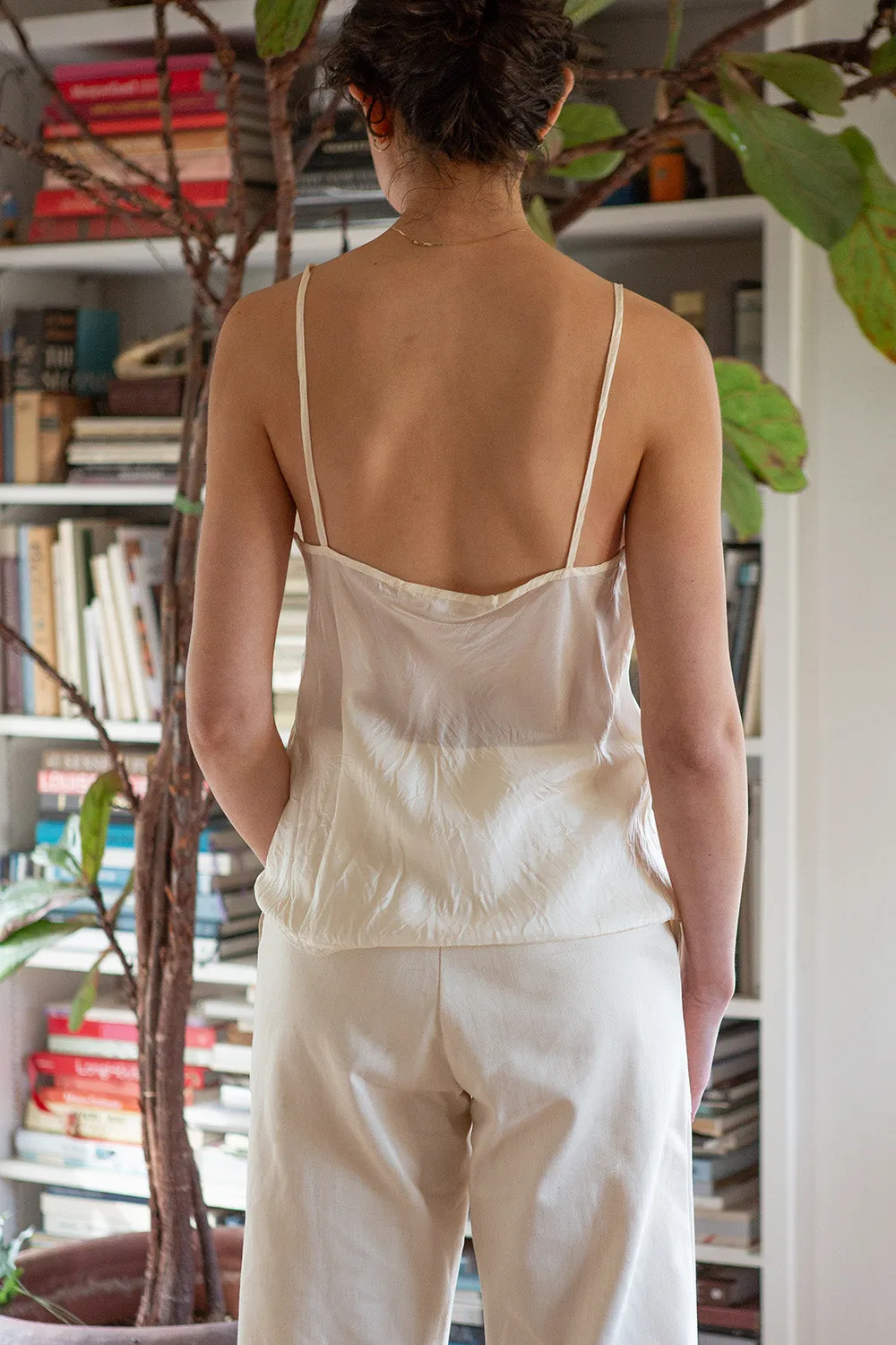 Simone Silk Camisole in Ivory
