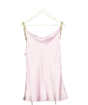 Sisters the Label Purple Sofia Silk Mini Dress One Size