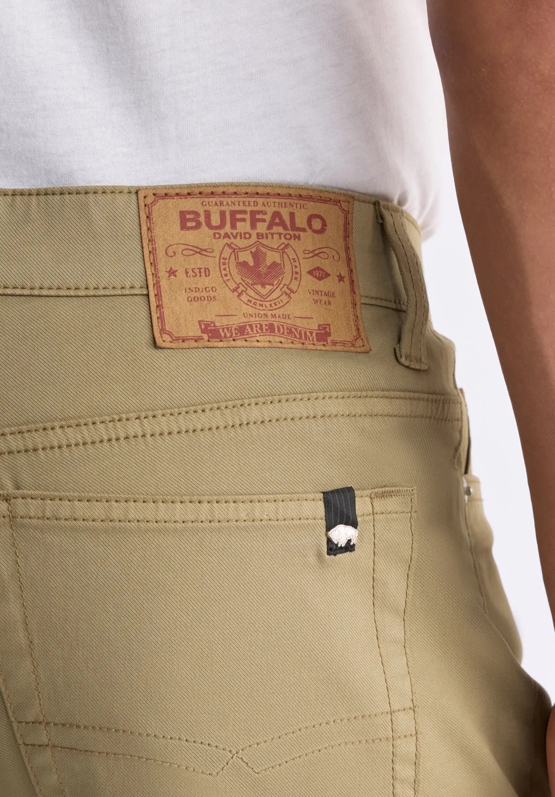 Slim Ash Men's Twill Pants, Aloe Green - BM22982