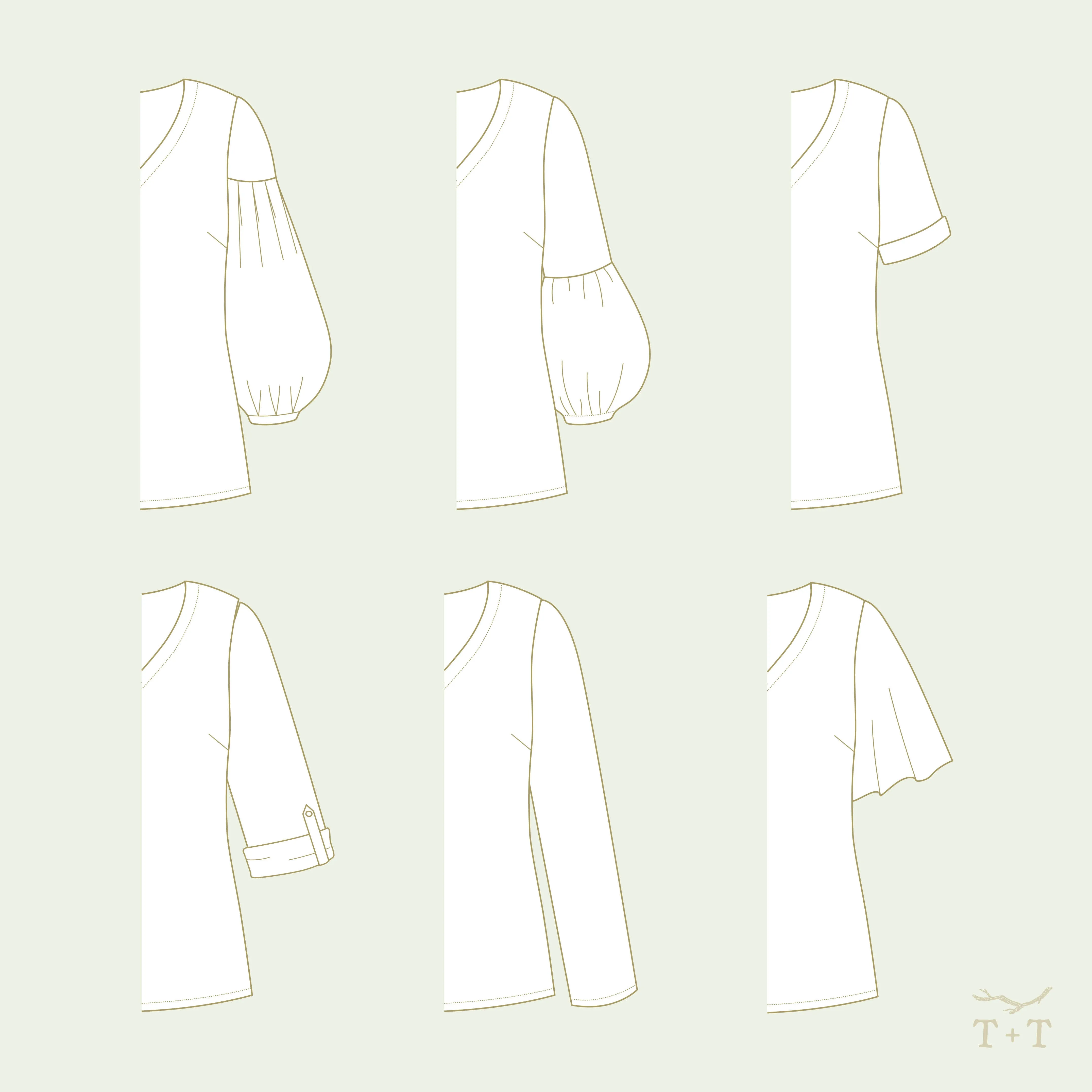 Sprig Sleeve Add-on Sewing Pattern - Women's/Curved Fit ~ for Scenic   Vista Tops