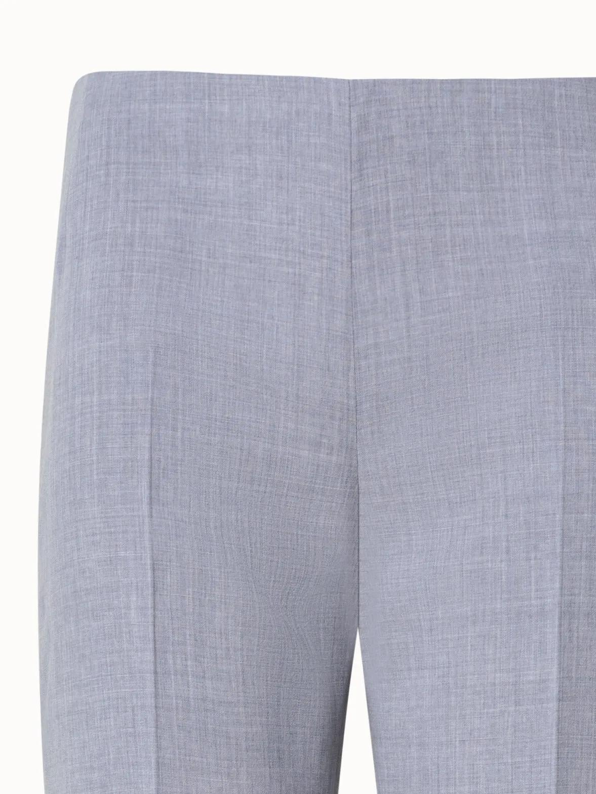 Straight Wool Double-Face Pants