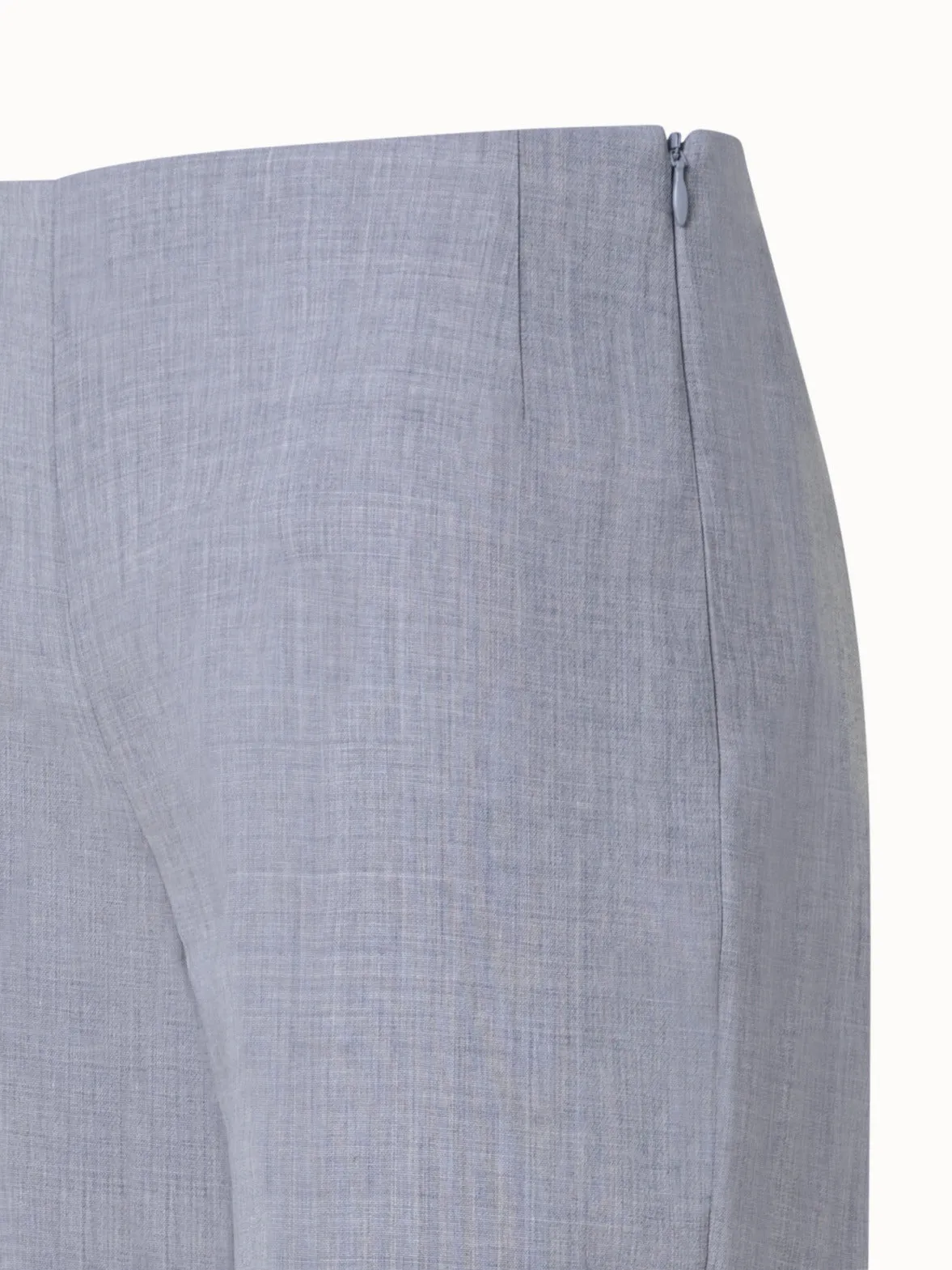 Straight Wool Double-Face Pants