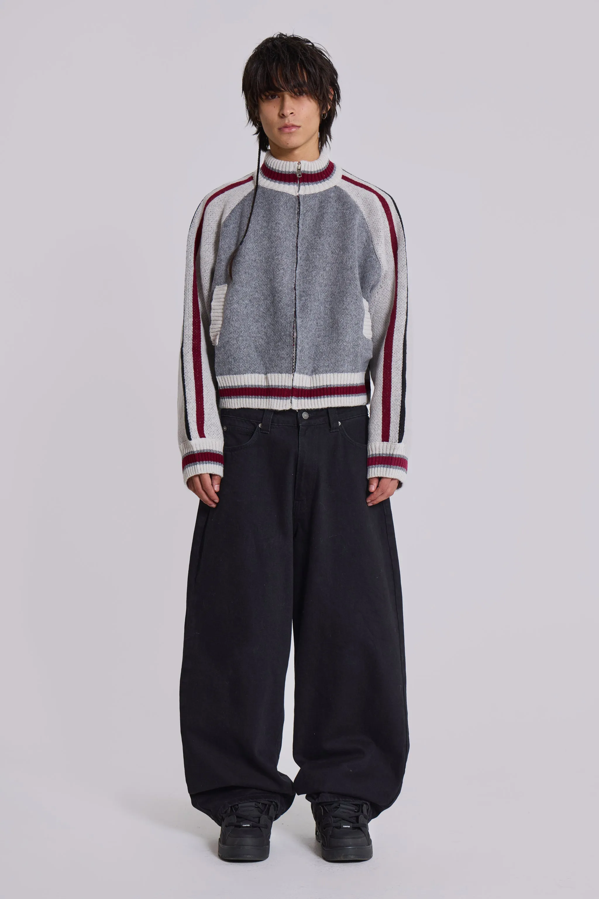Team 85 Knitted Bomber Jacket
