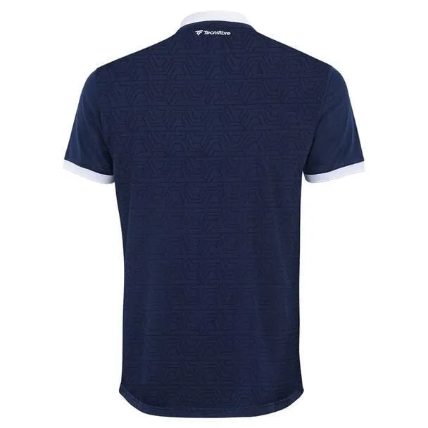 Tecnifibre Mens Team Badminton Mesh Polo Shirt - Marine