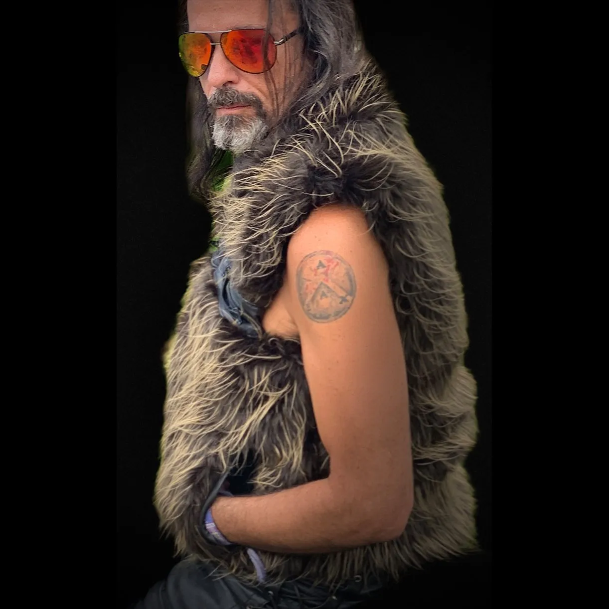 The Outlaw Fur Biker Vest<BR>by Biker Dope™