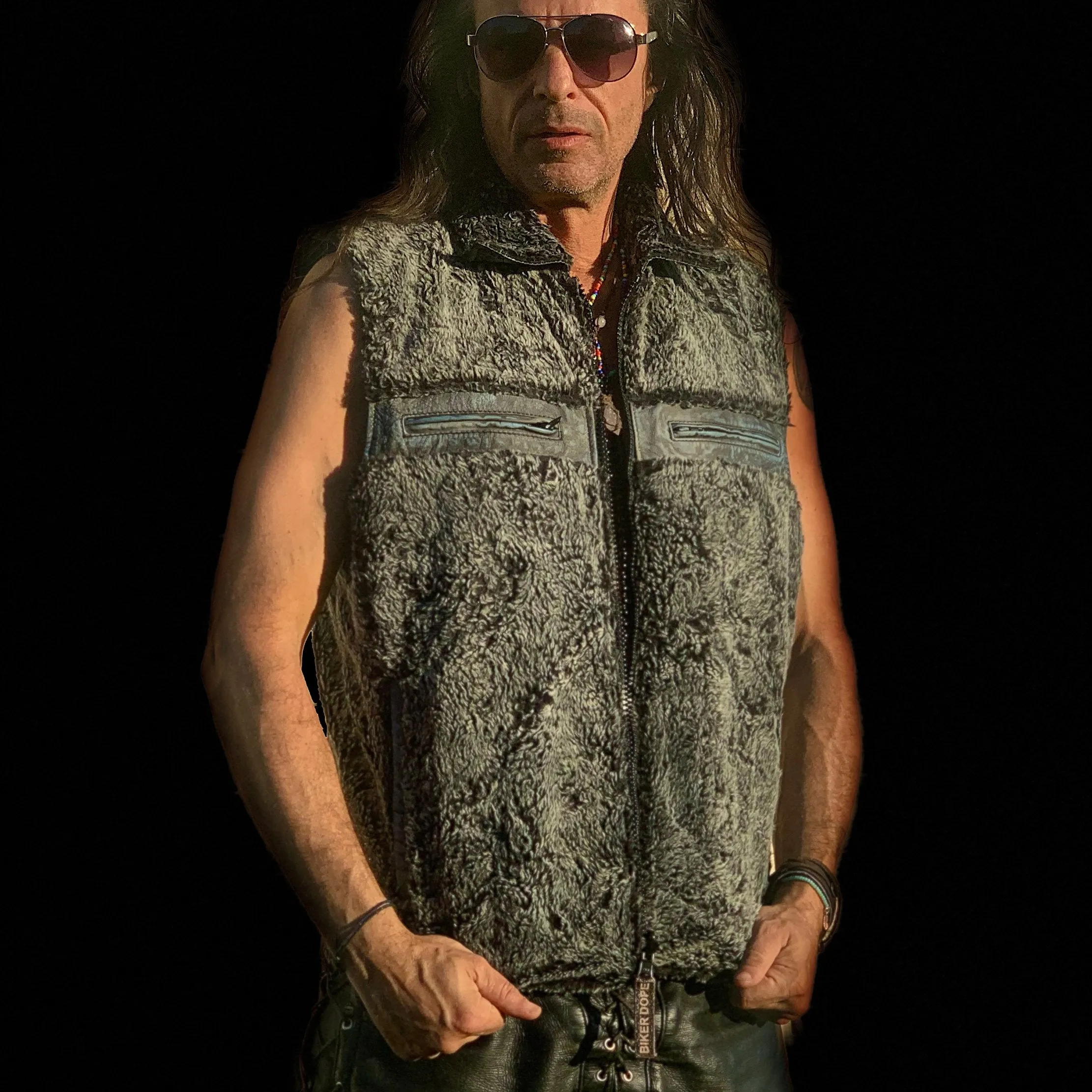 The Savage Fur Biker Vest<BR>by Biker Dope™