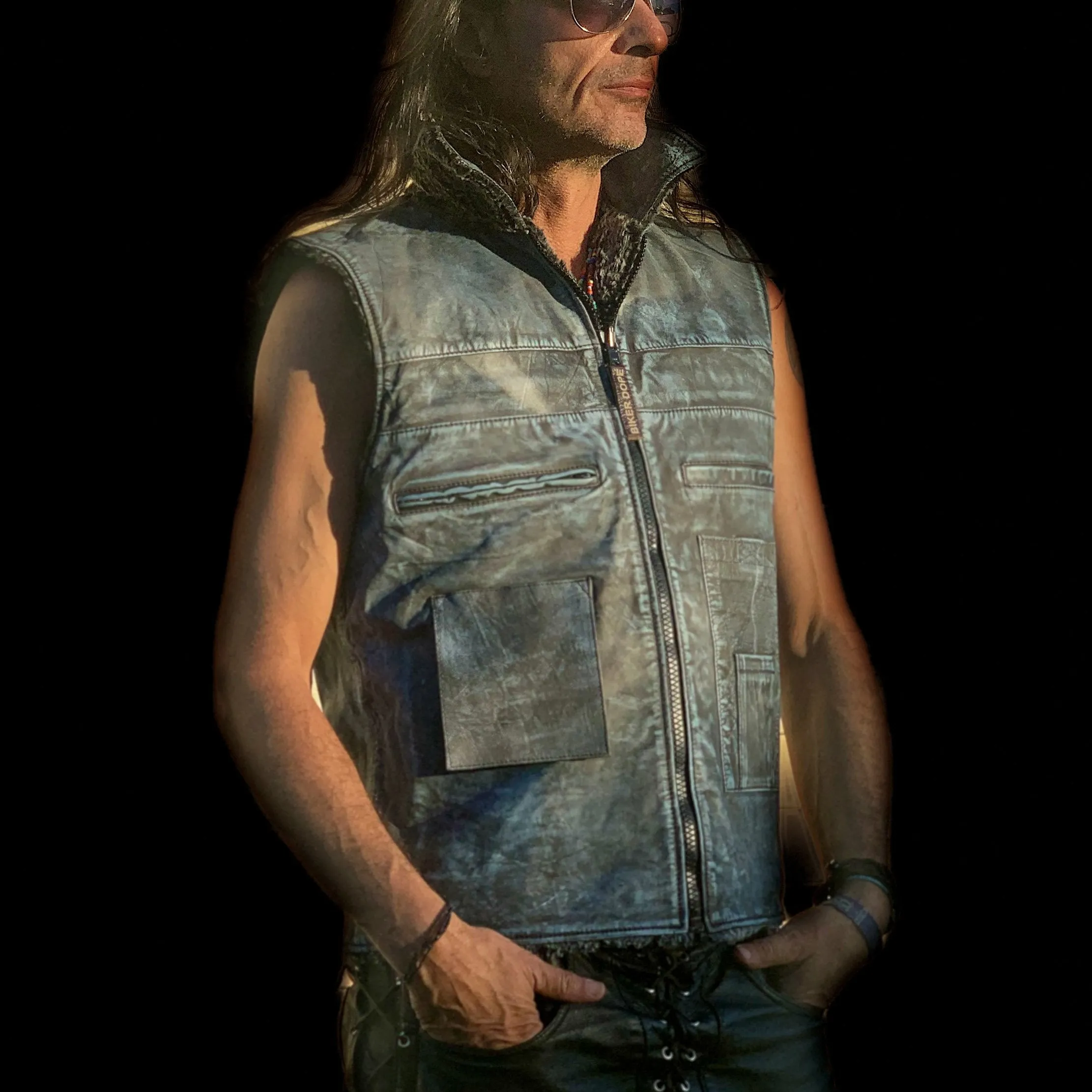 The Savage Fur Biker Vest<BR>by Biker Dope™