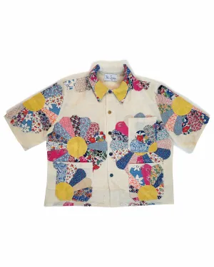 THE SHORT SLEEVED CHORE SHIRT - DAHLIAS