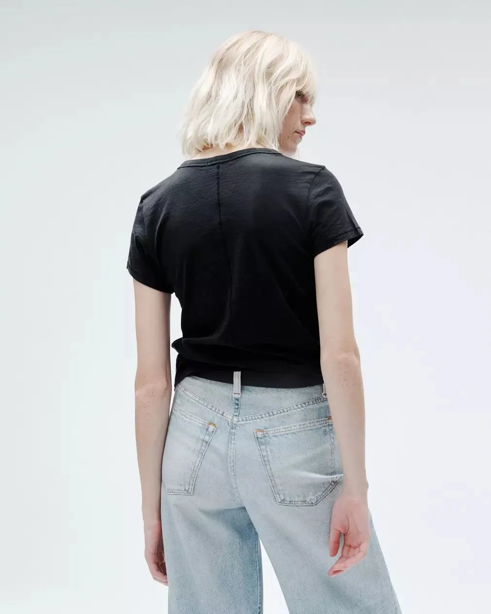 THE SLUB TEE IN BLACK