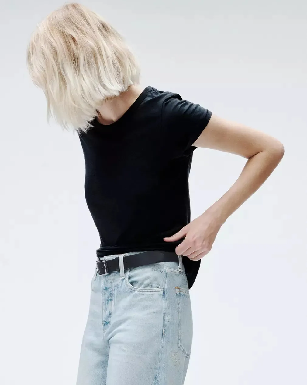 THE SLUB TEE IN BLACK