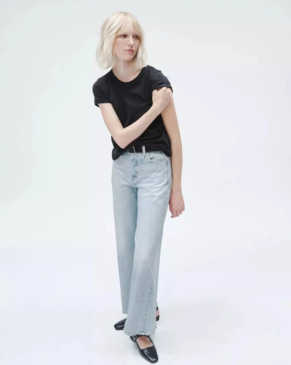 THE SLUB TEE IN BLACK