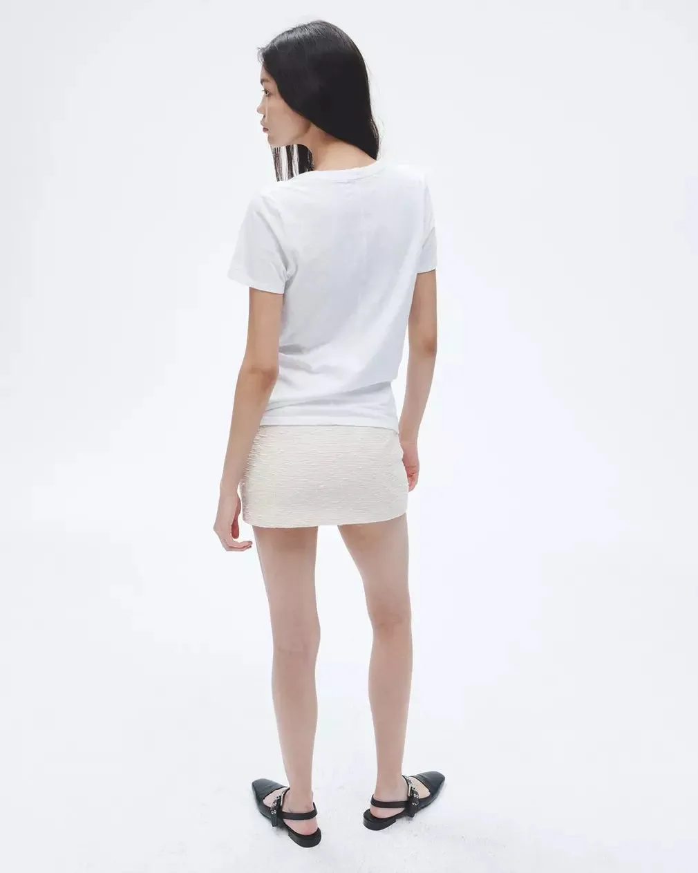 THE SLUB VEE IN BRIGHT WHITE