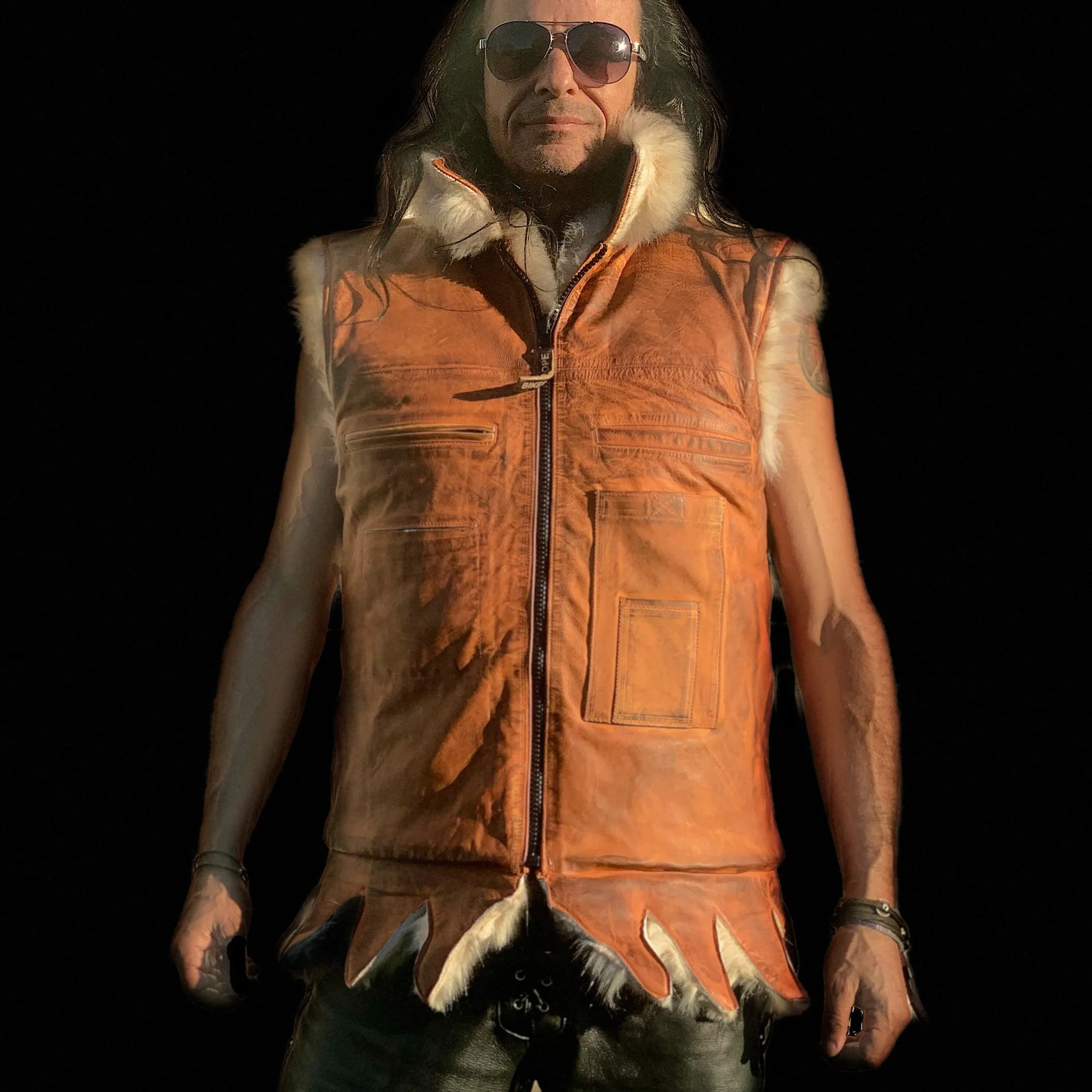 The Wilding Fur Biker Vest<BR>by Biker Dope™