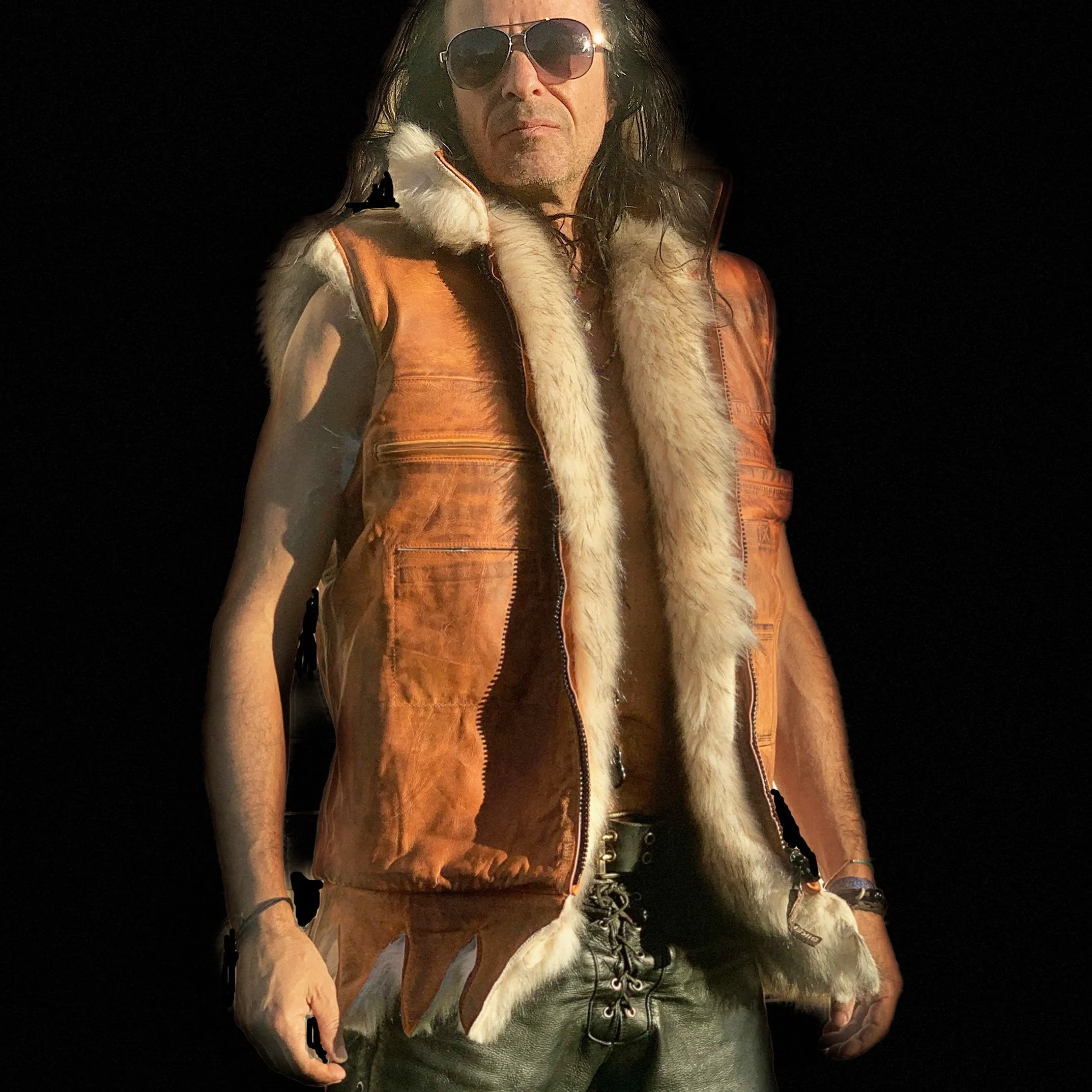 The Wilding Fur Biker Vest<BR>by Biker Dope™