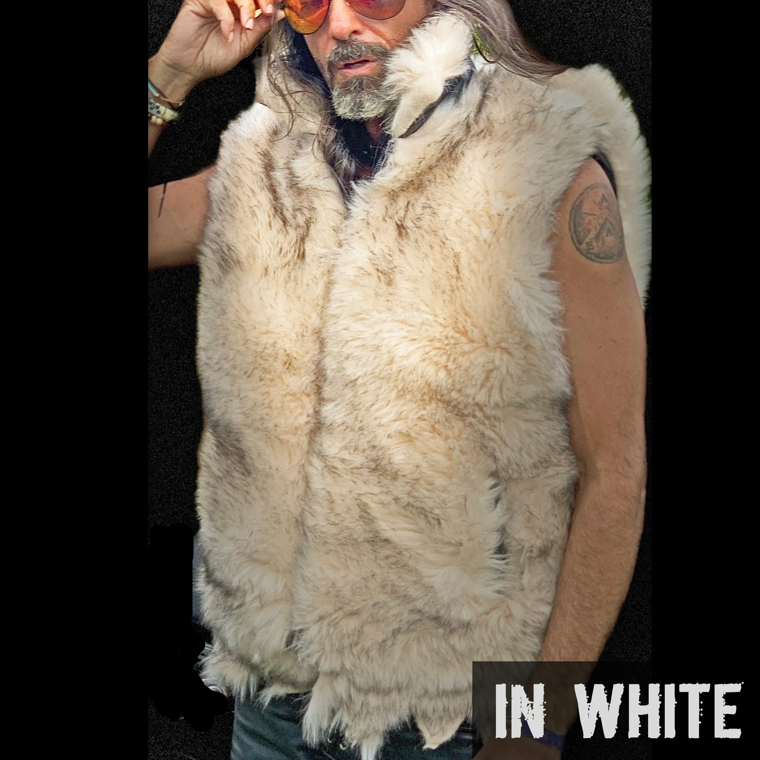 The Wilding Fur Biker Vest<BR>by Biker Dope™