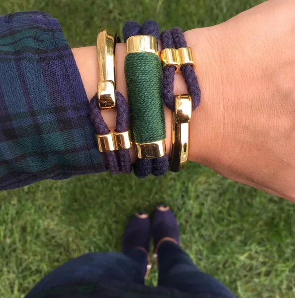 Tremont - Navy/Green/Gold
