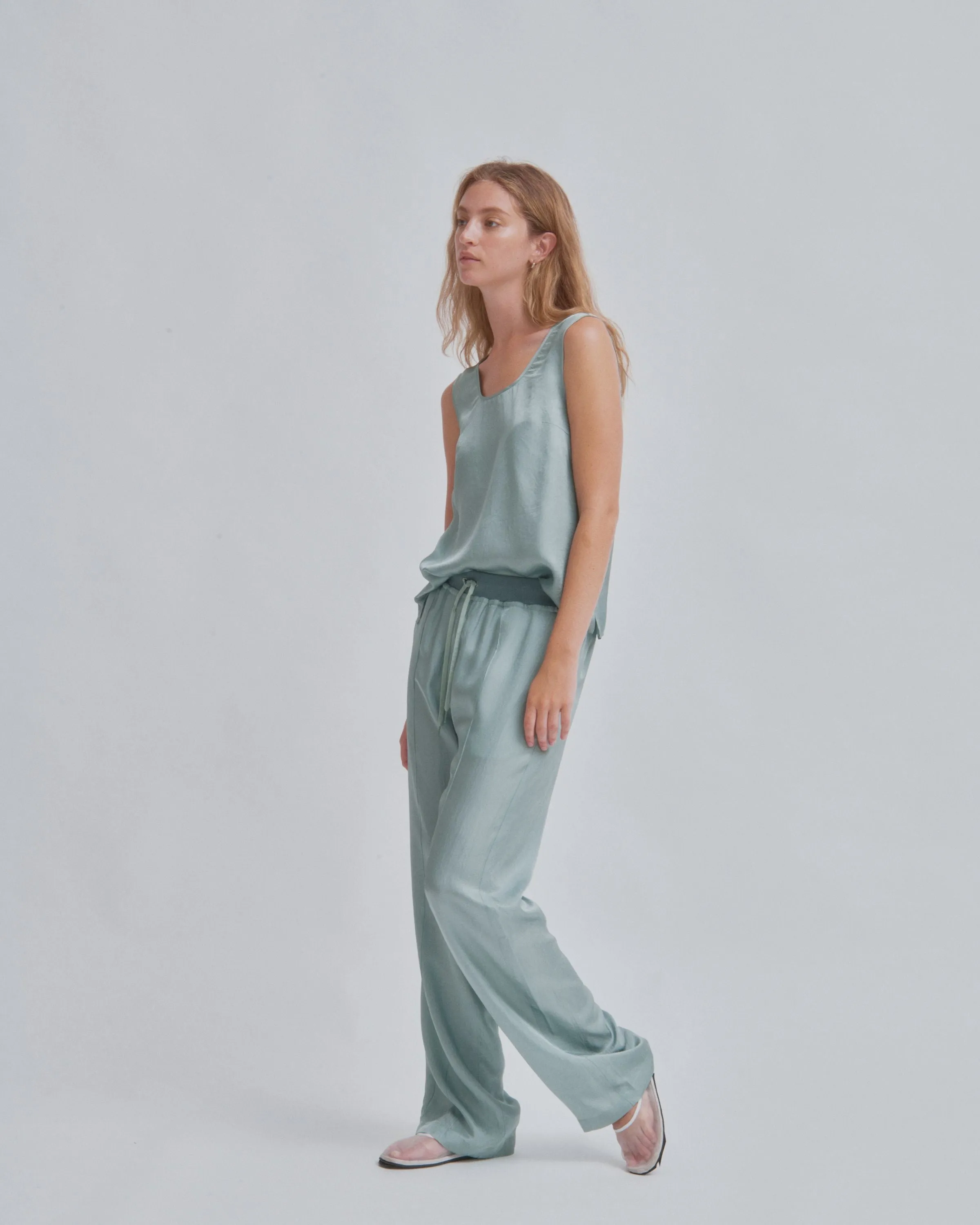 U-Neck Tank in Sea Foam