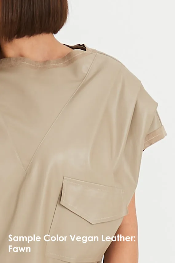 Vegan Leather Padded Vest