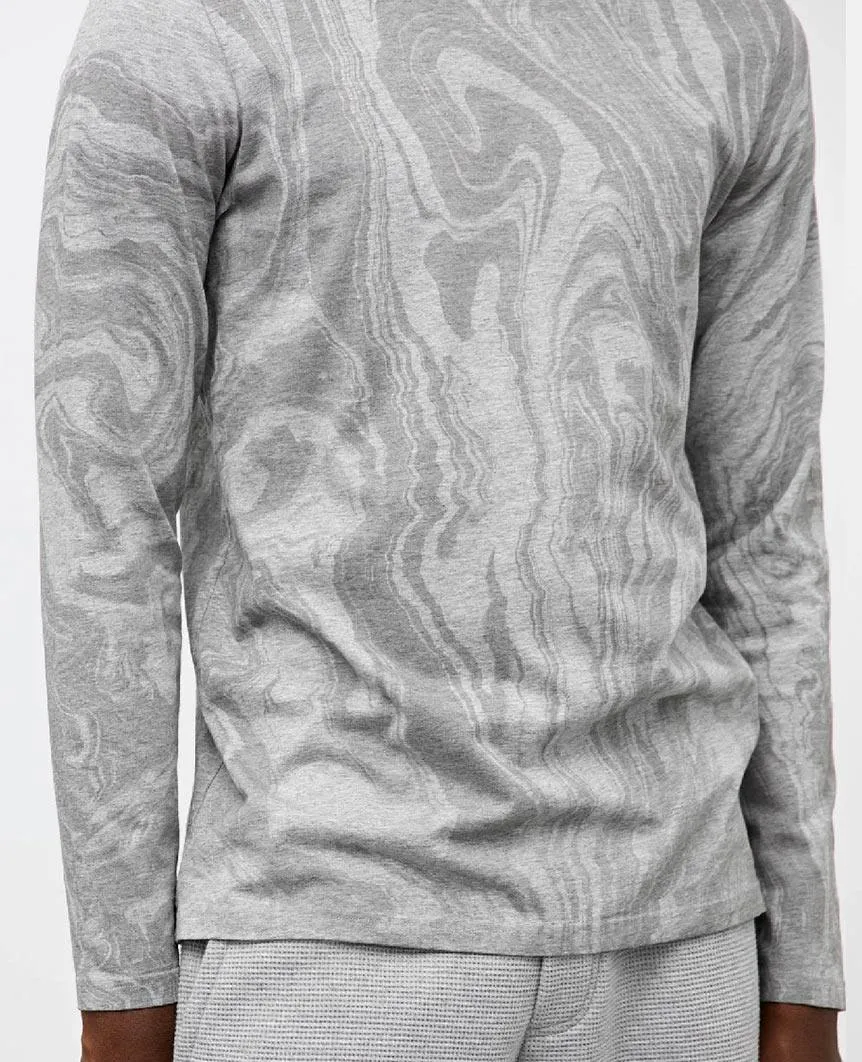 Vertical Dye Long Sleeve Heather Grey